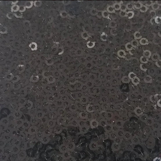Black Sequin Linen