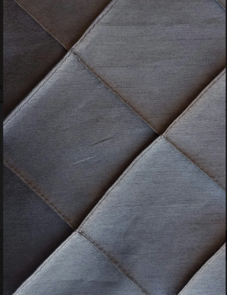 Charcoal pintuck table linen