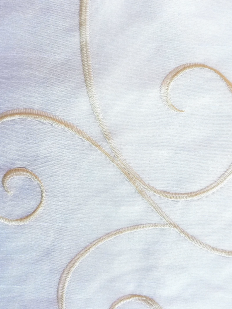 White Swirl Linen