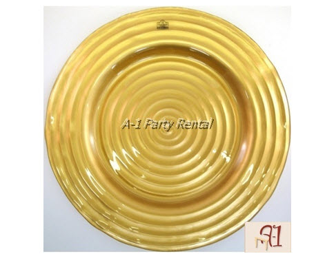 Gold Swirl Plate Charger