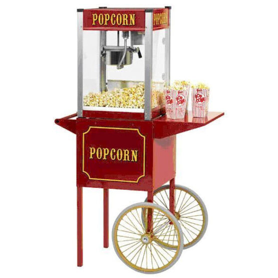 Popcorn Machine with cart for your next event