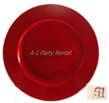 Red Lacquer Plate Charger