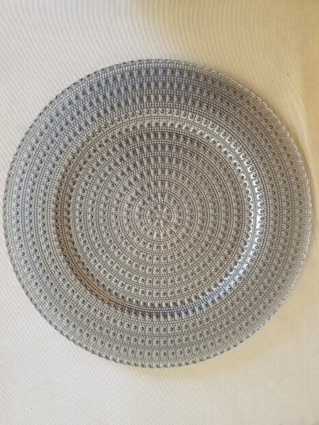 Silver Burst Plate Charger