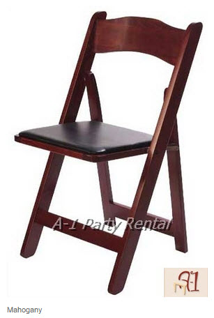 Wood Folding Chair Mahogany