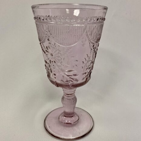 Pink Water Goblet