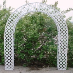 Vinyl White Wedding Arch