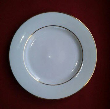 White China with Gold Band